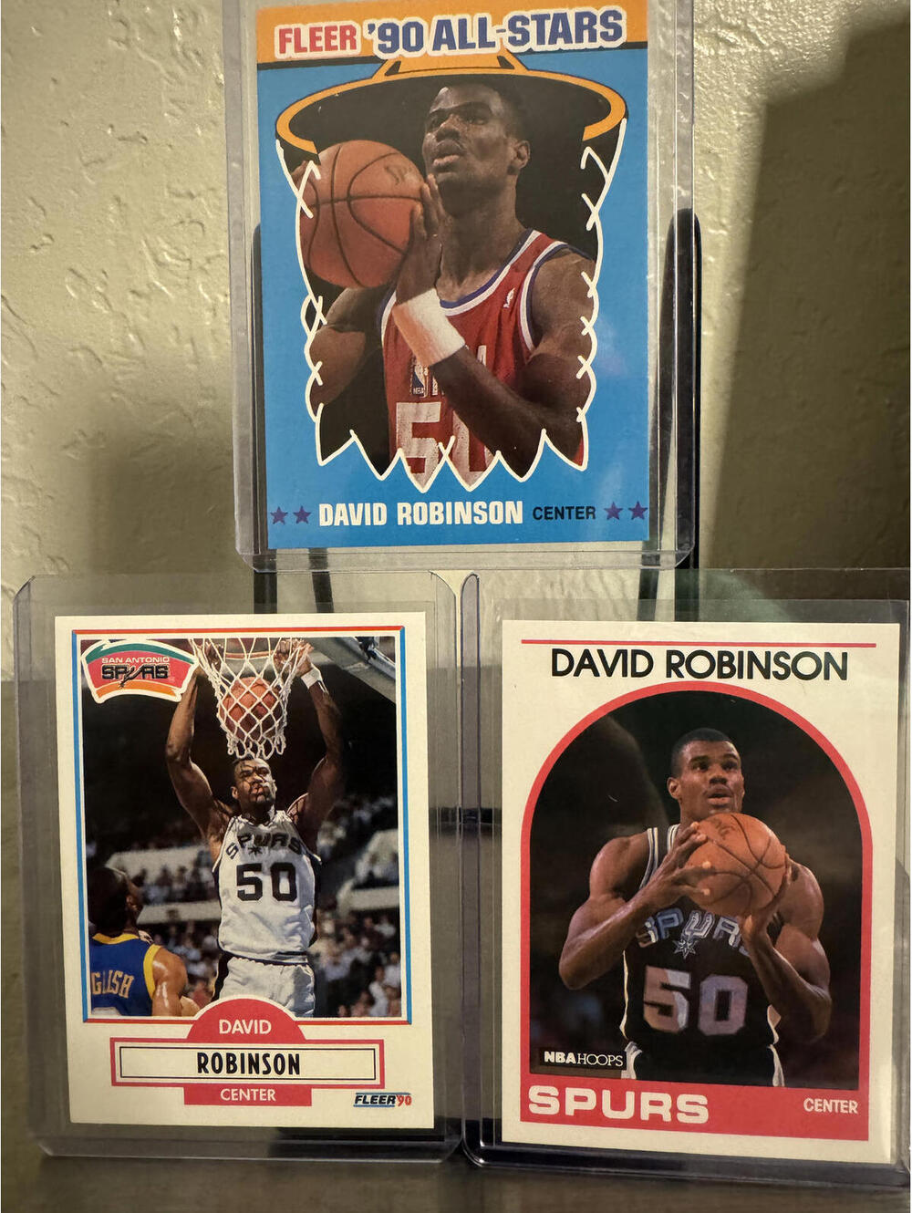 David Robinson 1990  - 3 Cards